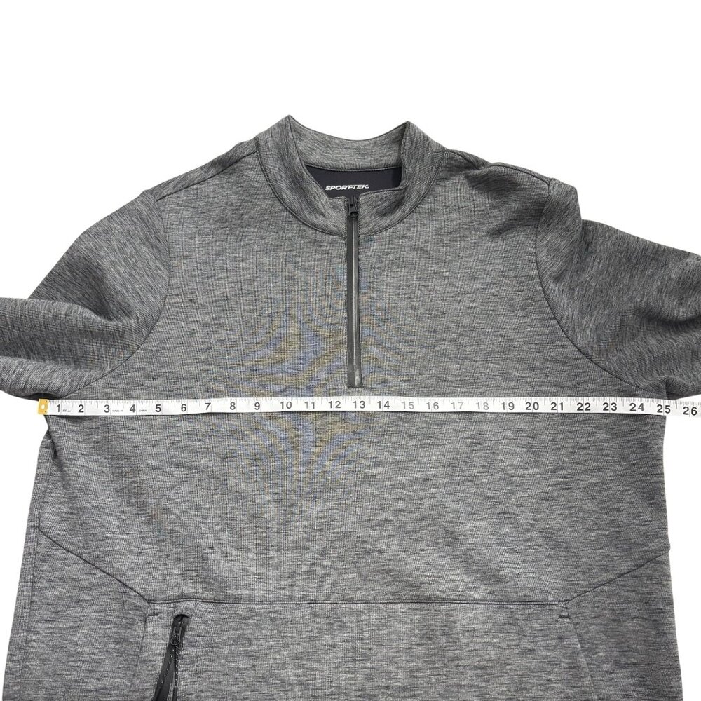 Mens Sport-Tek Gray Quarter-Zip Pullover Sweatshirt Size XL - Picture 9 of 12